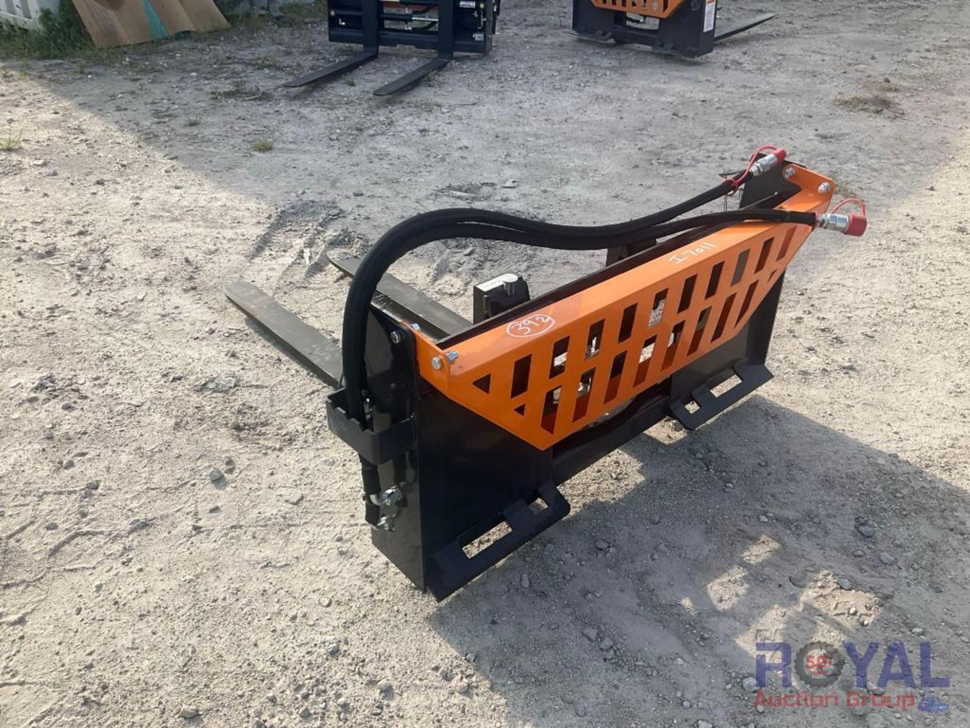 2023 Wolverine PFA-11-3300G 3500lbs Hydraulic Forks Skid Steer Attachment - Image 2 of 5