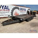 T840007 14ft X 7ft Tri-Axle Trailer w/ Fold Down Ramps