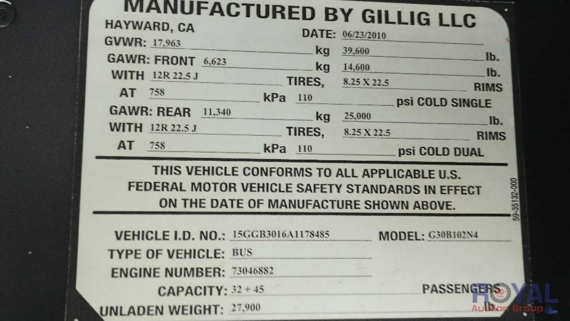 2007 Gillig G30B102N4 Low Floor Passenger Bus - Image 6 of 34