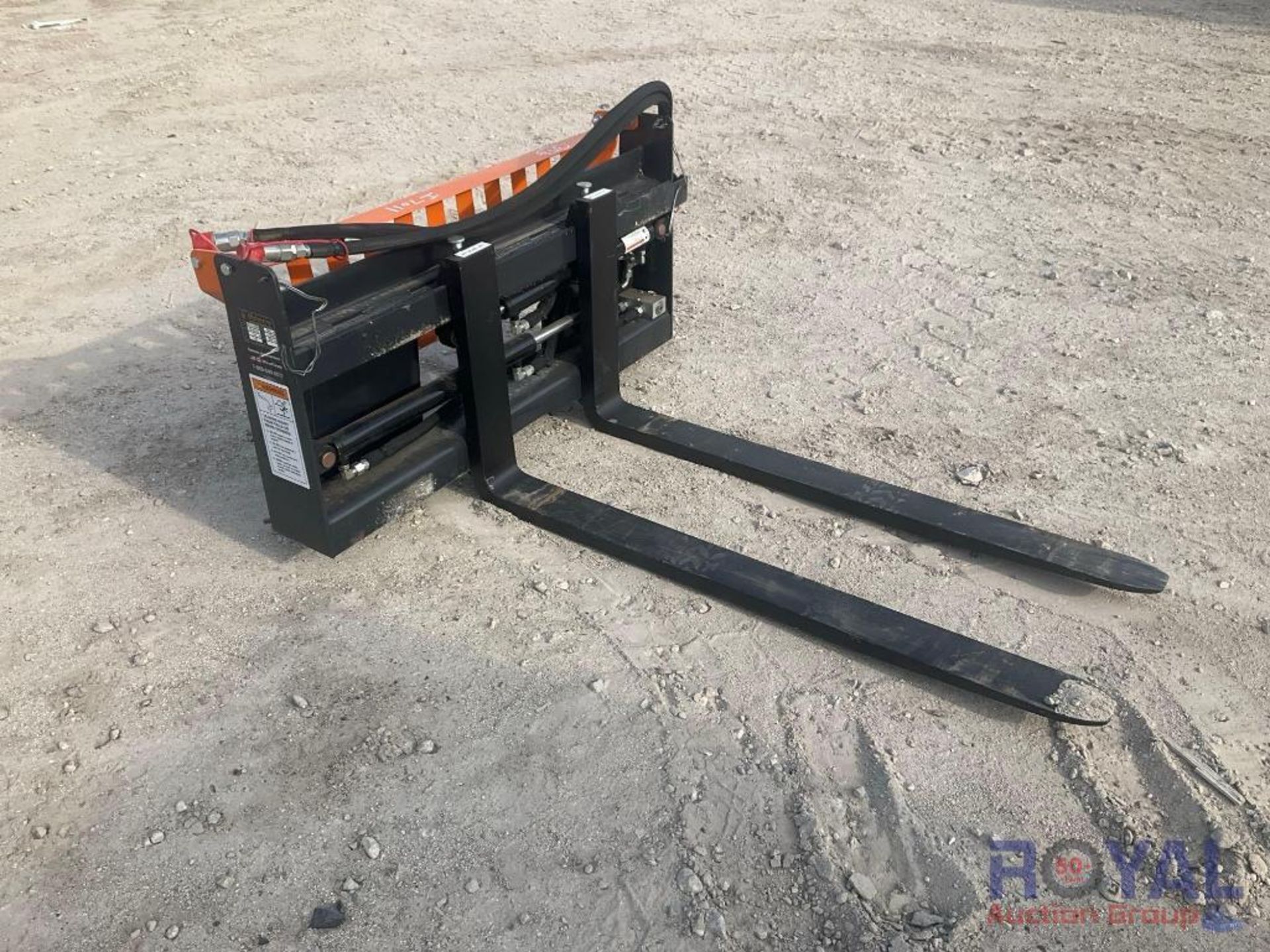 2023 Wolverine PFA-11-3300G 3500lbs Hydraulic Forks Skid Steer Attachment - Image 4 of 5