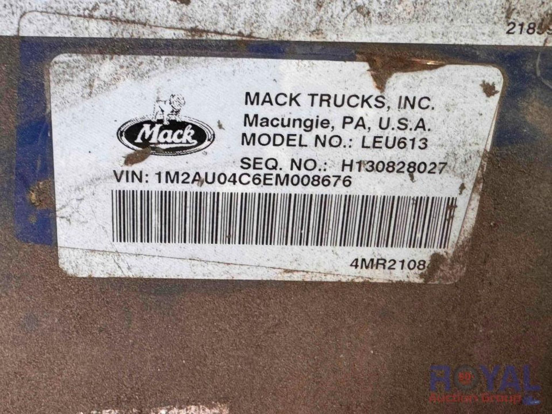 2014 Mack LEU613 E-Z Pack FL0080J40SE Front End Loader Garbage Truck - Image 5 of 39