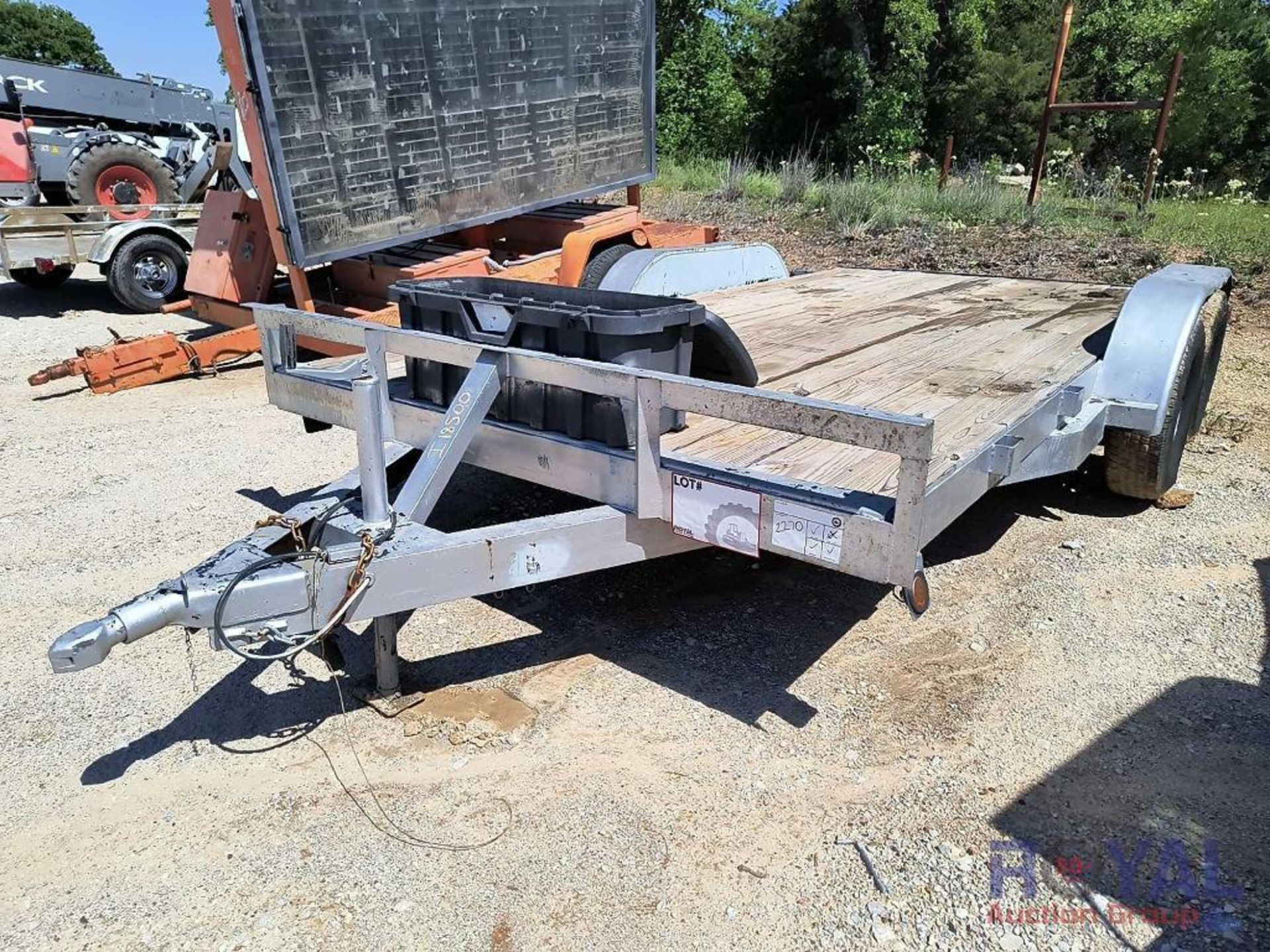 16Ft Flatbed Tandem Axle Bumper Pull Trailer - Image 2 of 10