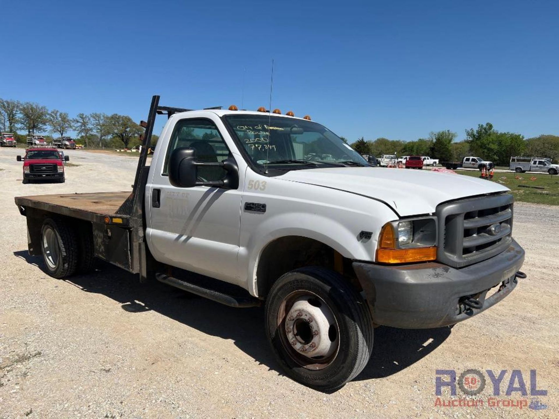 2000 Ford F450 Flatbed Truck - Image 3 of 32