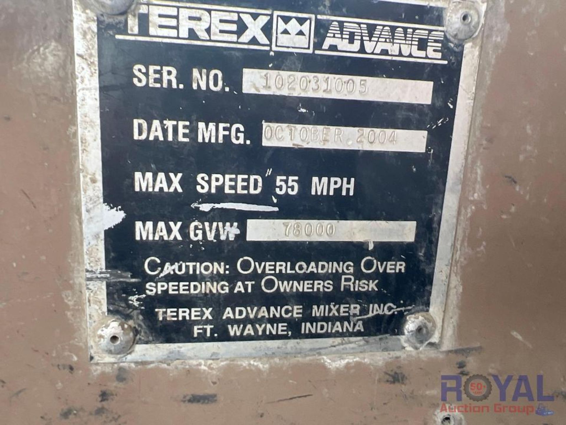 2005 Terex Advance Concrete Mixer Truck - Image 10 of 35