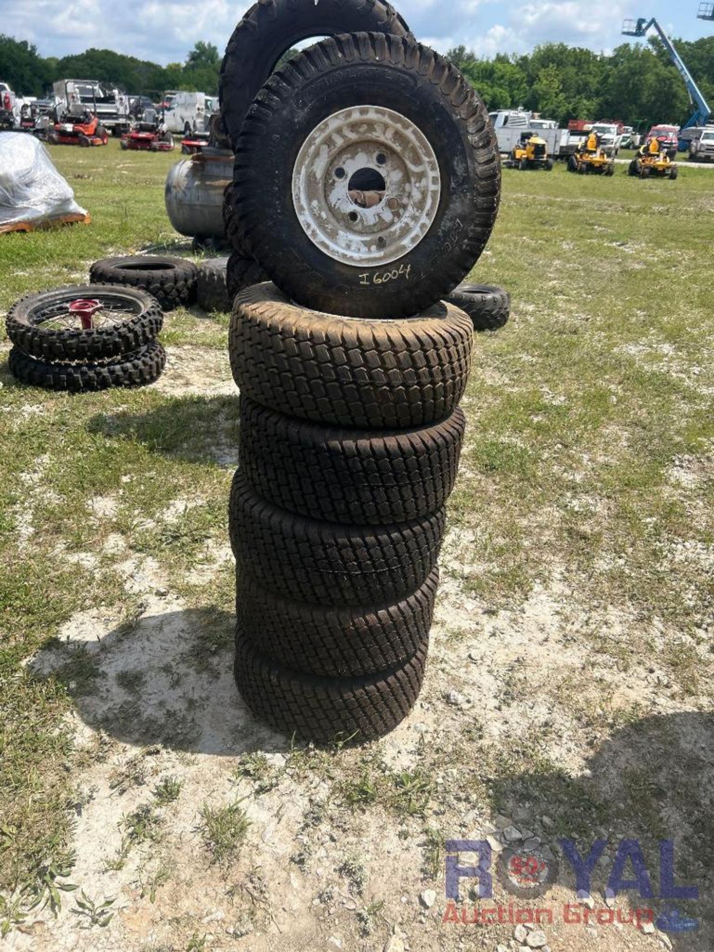 Lot of 6 Unused Tires and Wheels 18x7.00-8 - Image 3 of 3