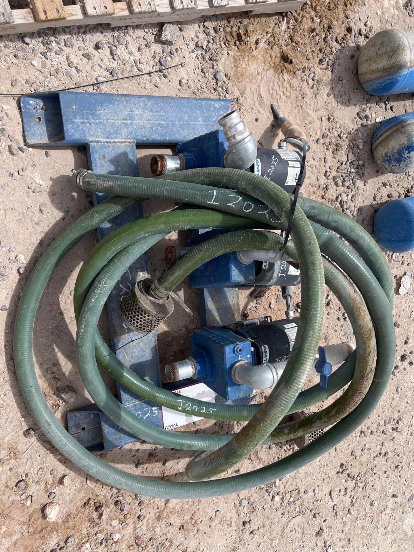 Three 2in Electric Water Pumps with Two 2 inch Suction Hoses - Image 6 of 6