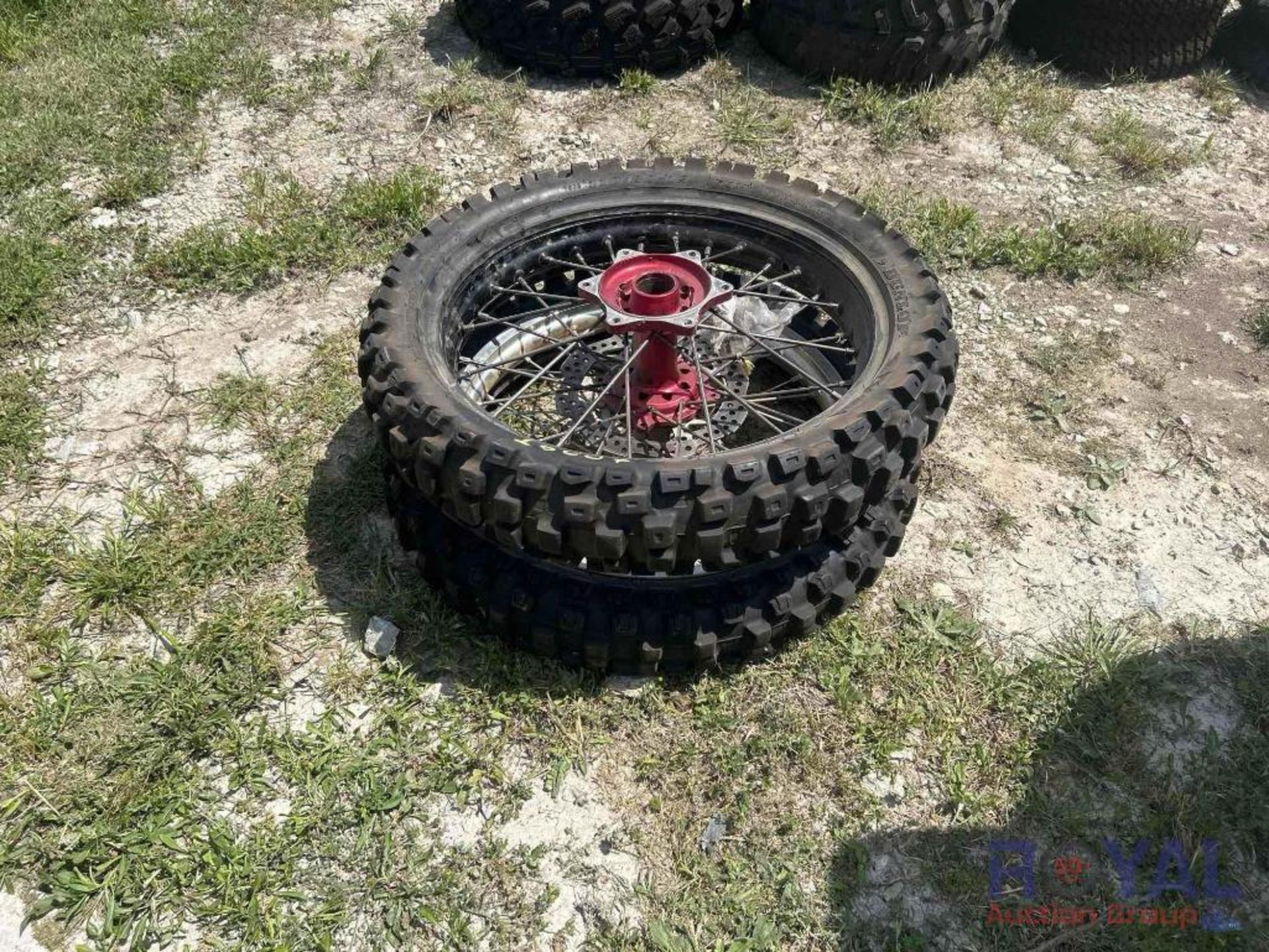 Lot of 2 Used Dirtbike Wheels and Tires - Image 5 of 5