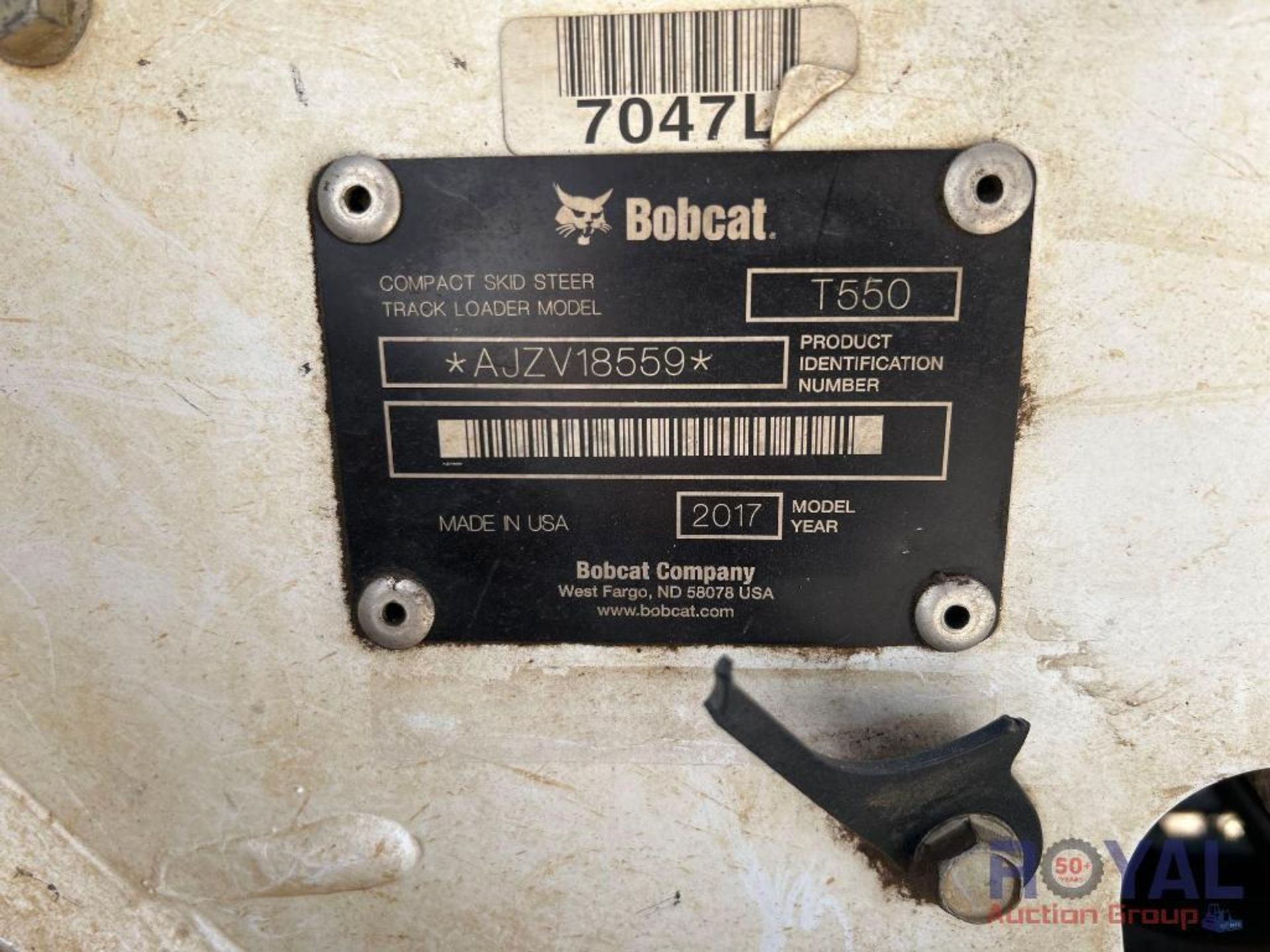 2017 Bobcat T550 Compact Track Loader Skid Steer - Image 5 of 39