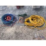 Assorted Air Hoses and Extension Cords