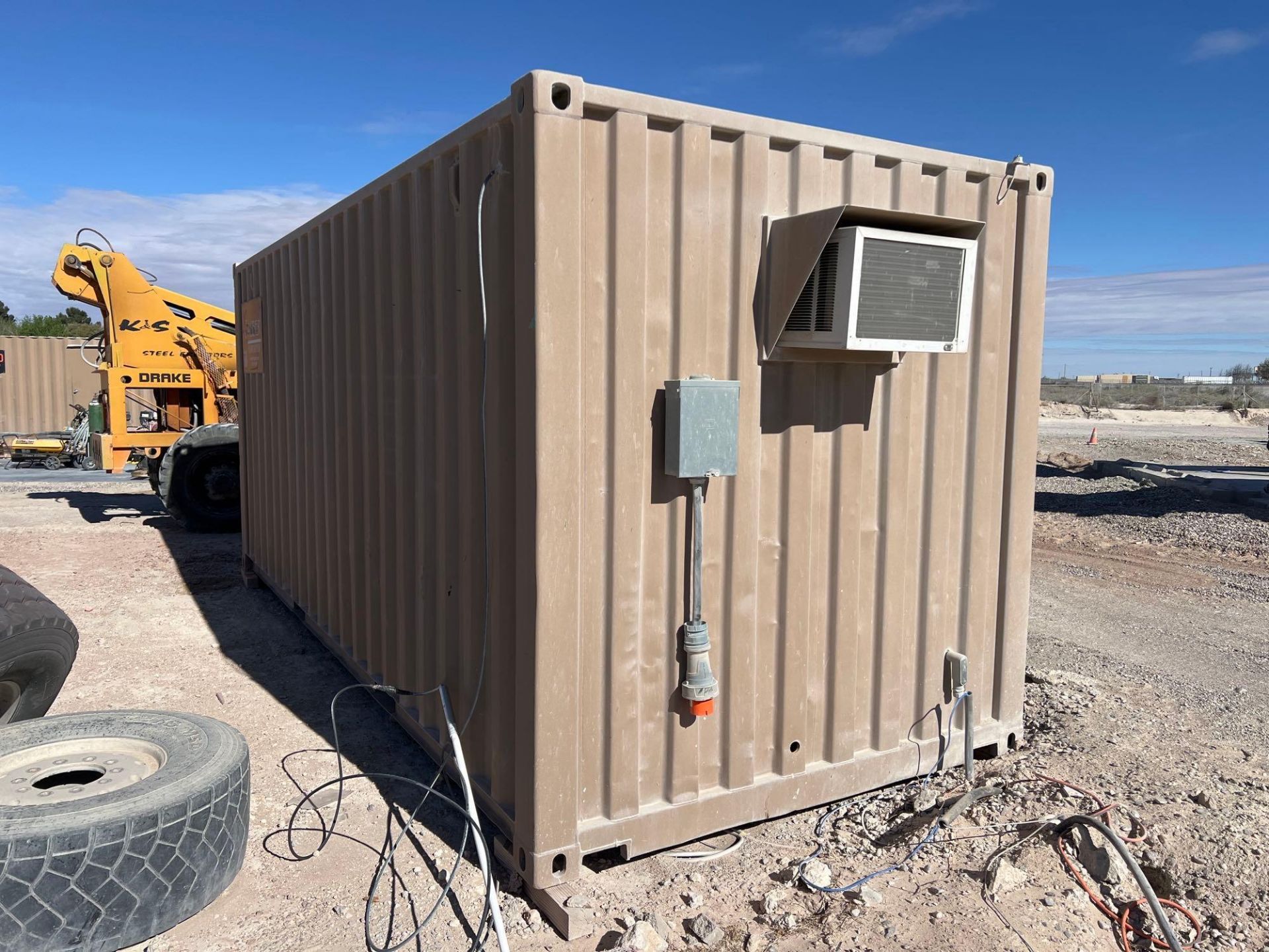 20ft Insulated Shipping Container Office With AC - Image 8 of 9