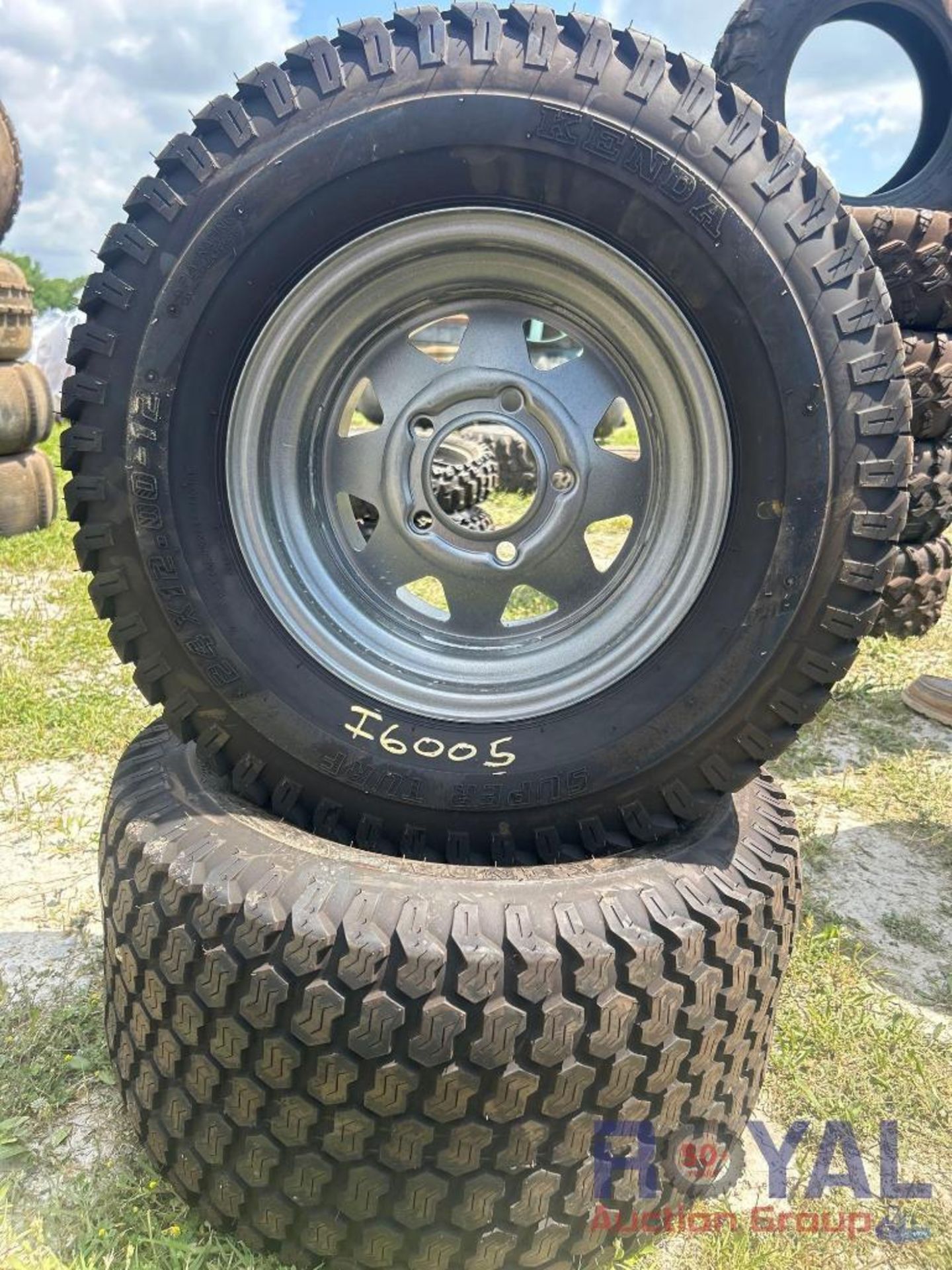 Lot of 2 Unused Wheels and Tires 24x12-12 - Image 3 of 3