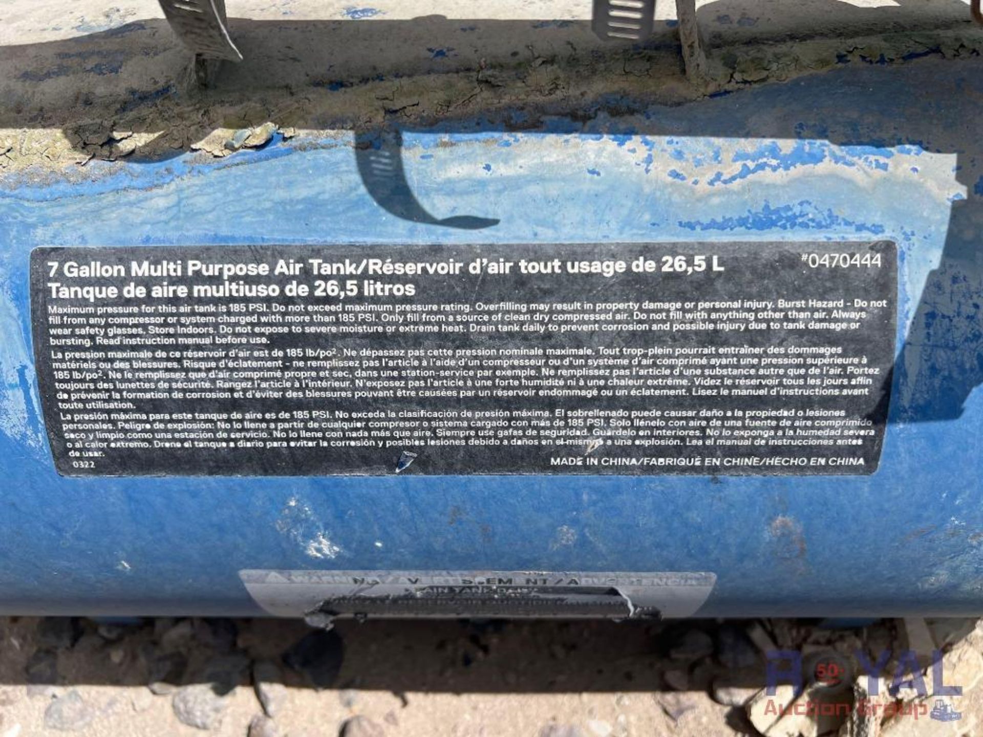 3 Kobal 7 Gallon Air Tanks - Image 3 of 4