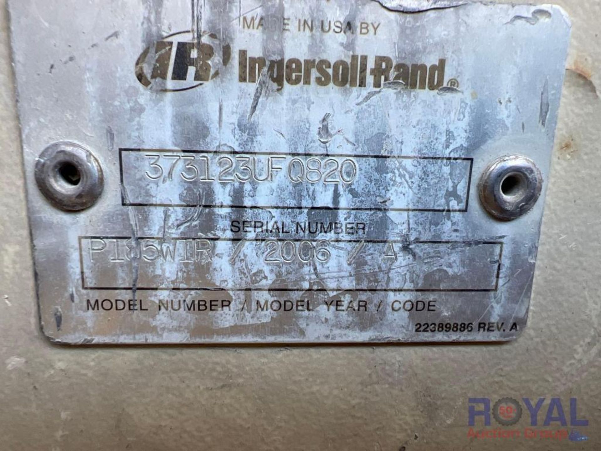 2006 Ingersoll Rand 185 CFM Towable Air Compressor - Image 19 of 24