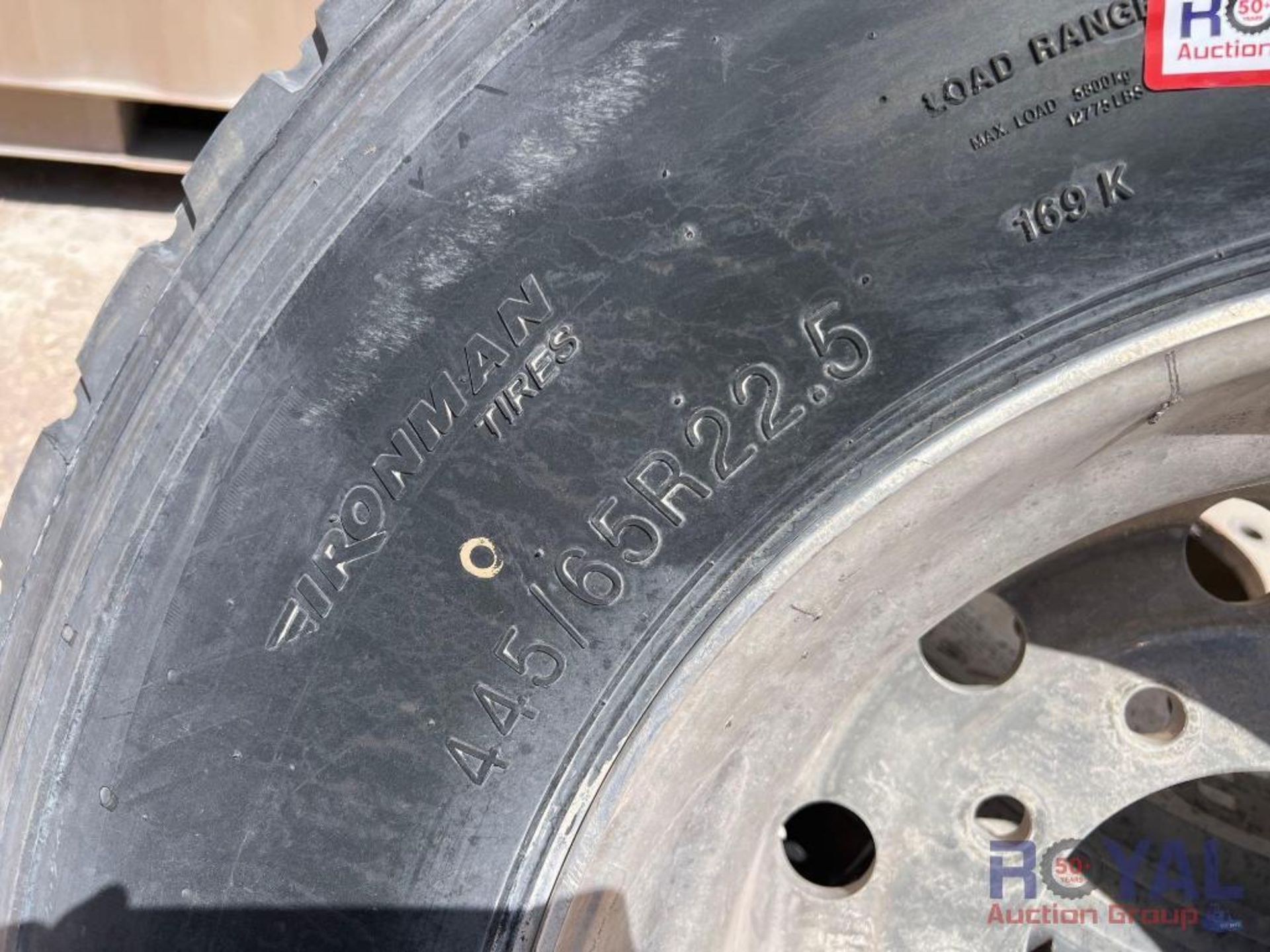 1 Unused and 1 Used 445/65R22.5 Tires on Alcoa Wheels - Image 2 of 3