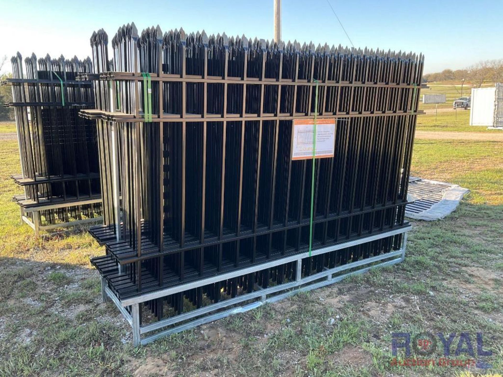 2024 10FT x 7FT Wrought Iron Fence Panels - Image 3 of 5