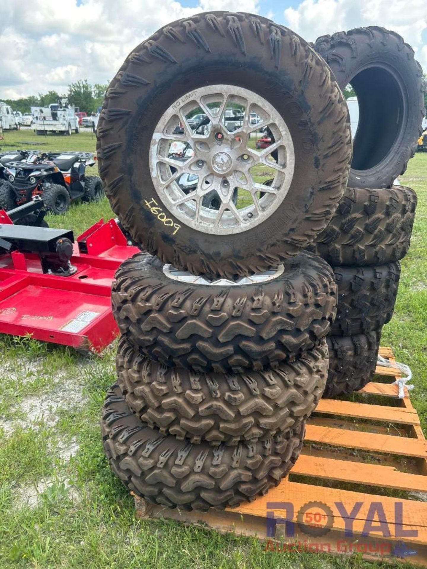 Lot of 4 Unused Wheels and Tires 30x9.5R15 - Image 3 of 3