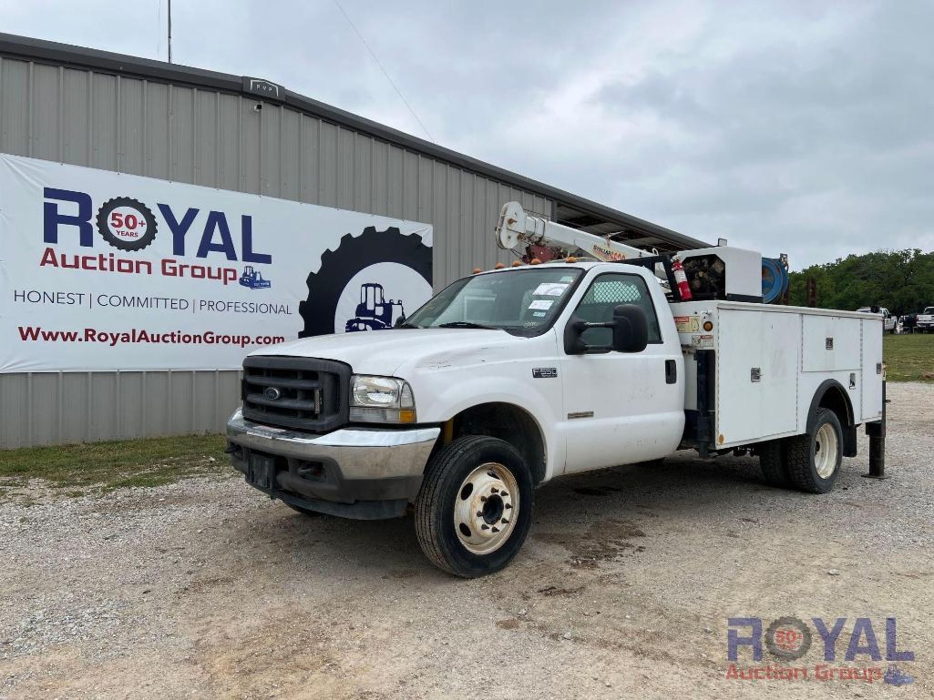 2004 Ford F550 Stellar 6620 Crane Truck