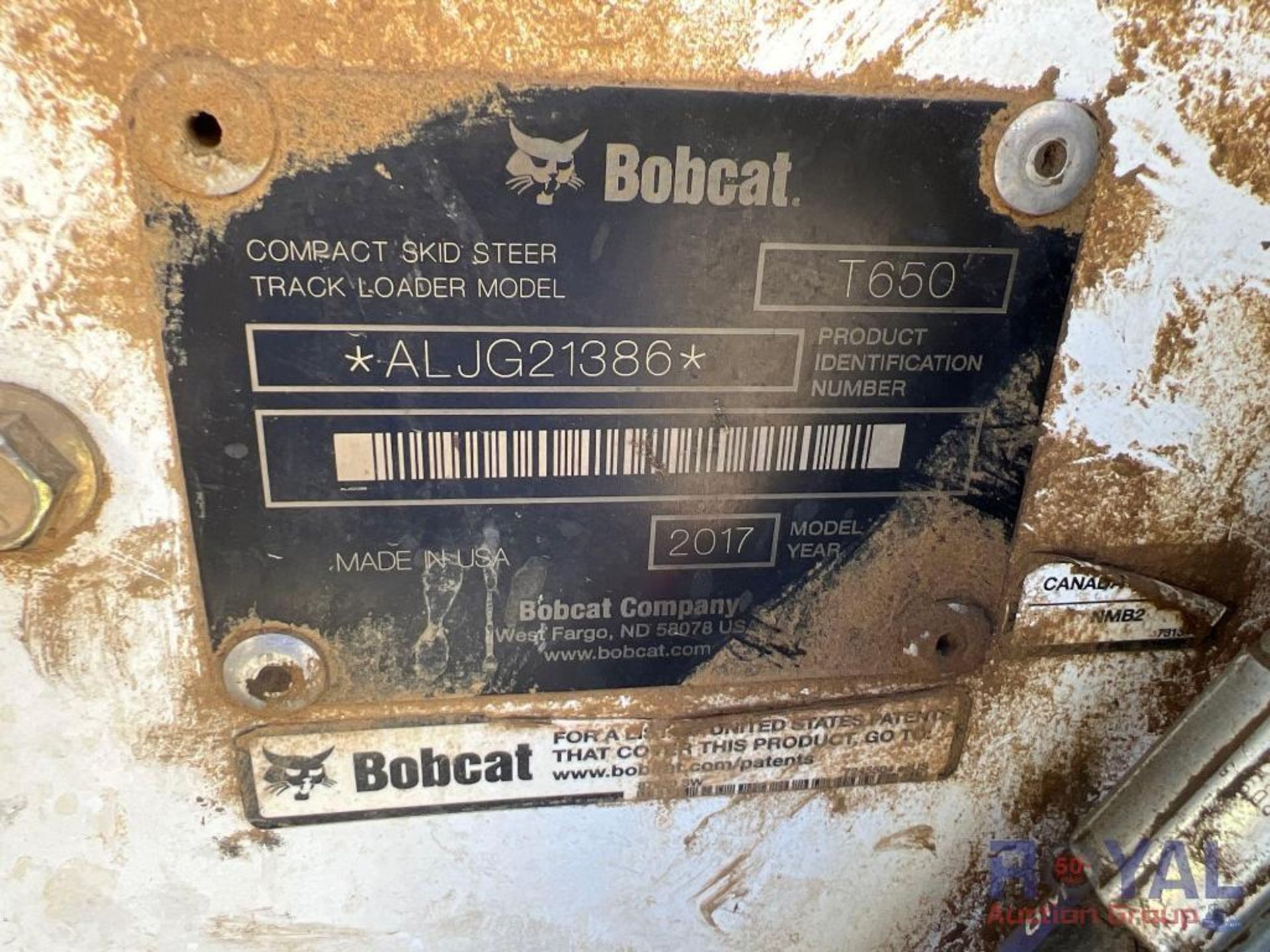 2017 Bobcat T650 High Flow Compact Track Loader Skid Steer - Image 8 of 34