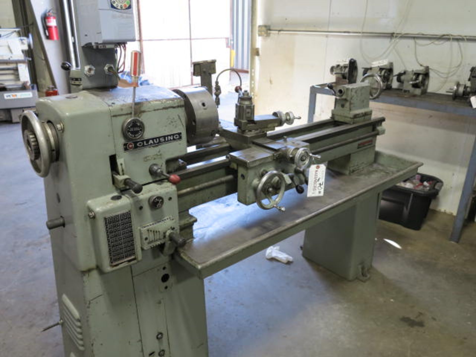 Clausing 12'' x 36'' Lathe Model 5014, S/N 501304, 8'' Chuck, Variable Speed Spindle, 52-2000 RPM - Image 2 of 2