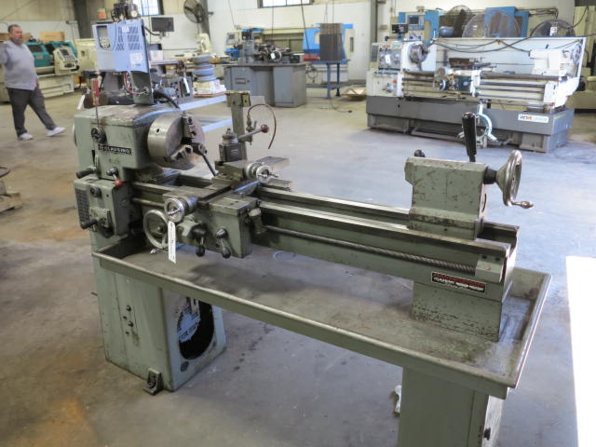 Clausing 12'' x 36'' Lathe Model 5014, S/N 501304, 8'' Chuck, Variable Speed Spindle, 52-2000 RPM