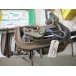 Lot Large C Clamps and 1 Ton Plate Clamp Location: Swansea MA