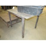 3' x 3' x 31'' H Steel Table Location: Swansea MA
