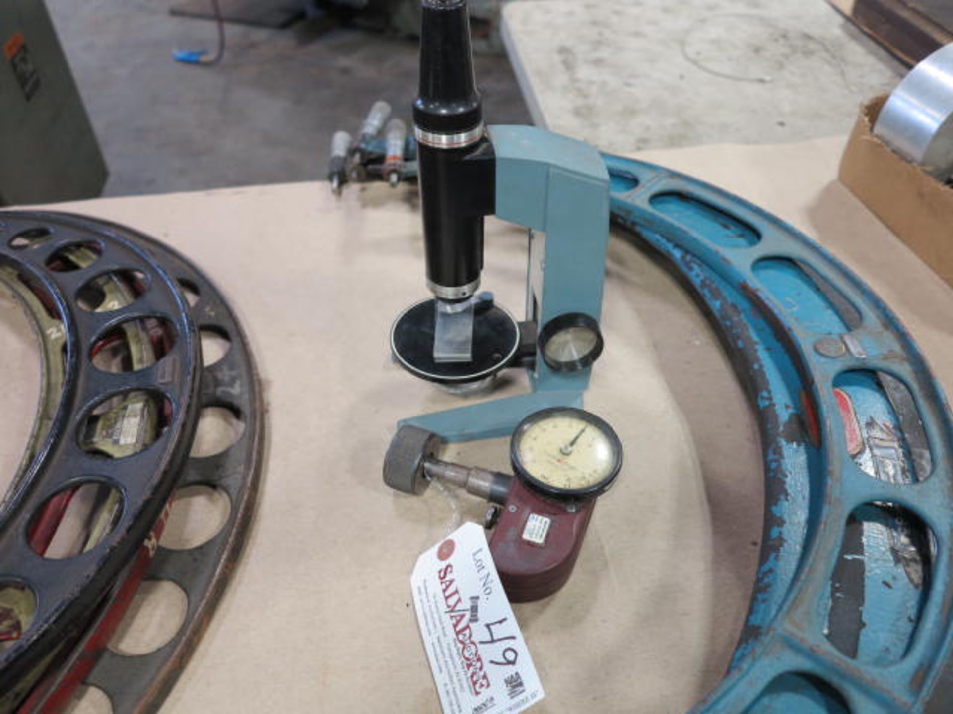 Lot Dial Indicator, Bausch & Lomb 25X Microscope Location: Plainfield CT