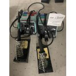 Two Weller WESD51 Soldering Stations