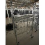 Metal Security Cage on Wheels 37" wide x 18" deep x 67" high