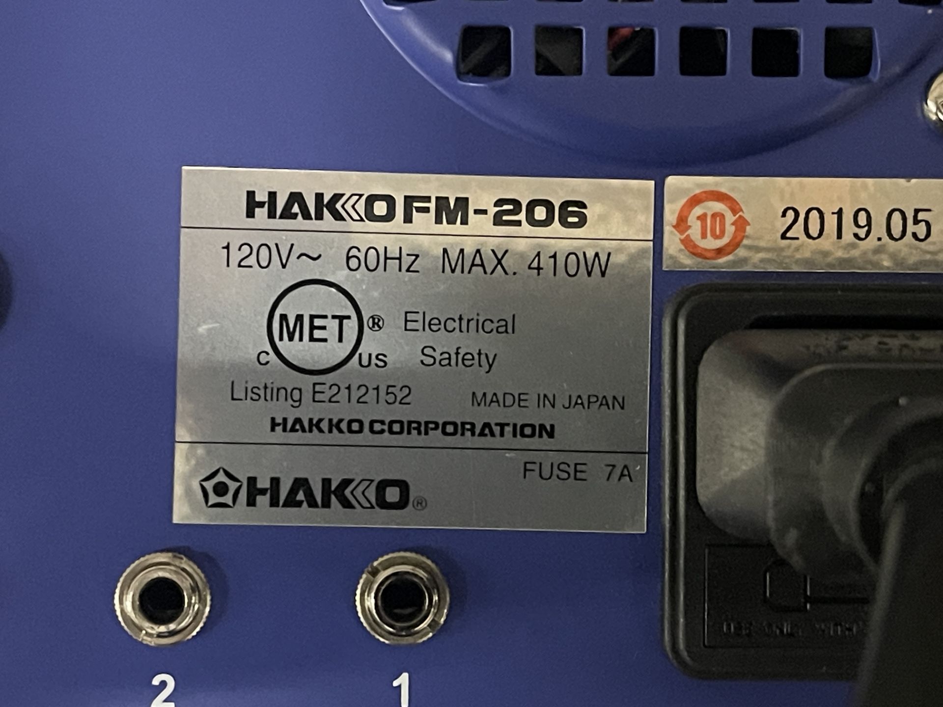 Hakko FM206 three Port Rework Station - Image 2 of 2