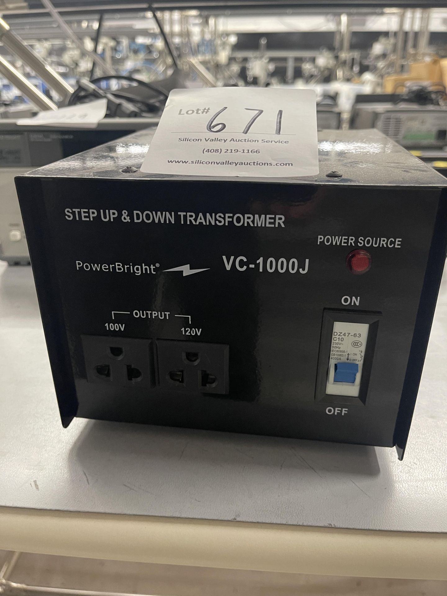 Step Up & Down Transformer Power Bright VC-1000J
