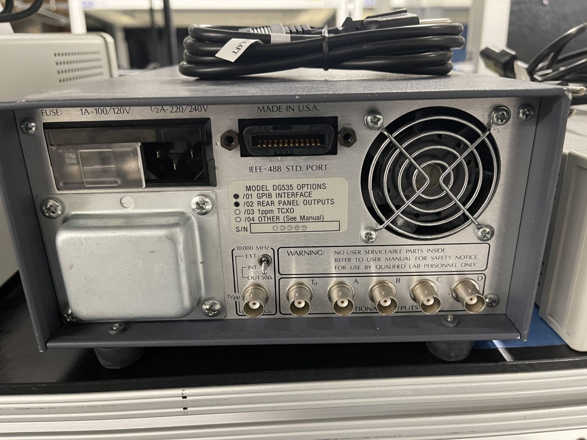 Stanford Research Systems Model DG 535 Four Channel Digital Delay/Pulse Gen - Image 2 of 2