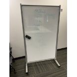 White Board on stand 42" wide x 74" high