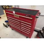 U.S. General tool box on wheels with 13 drawers 42" wide x 18" deep x 40" high