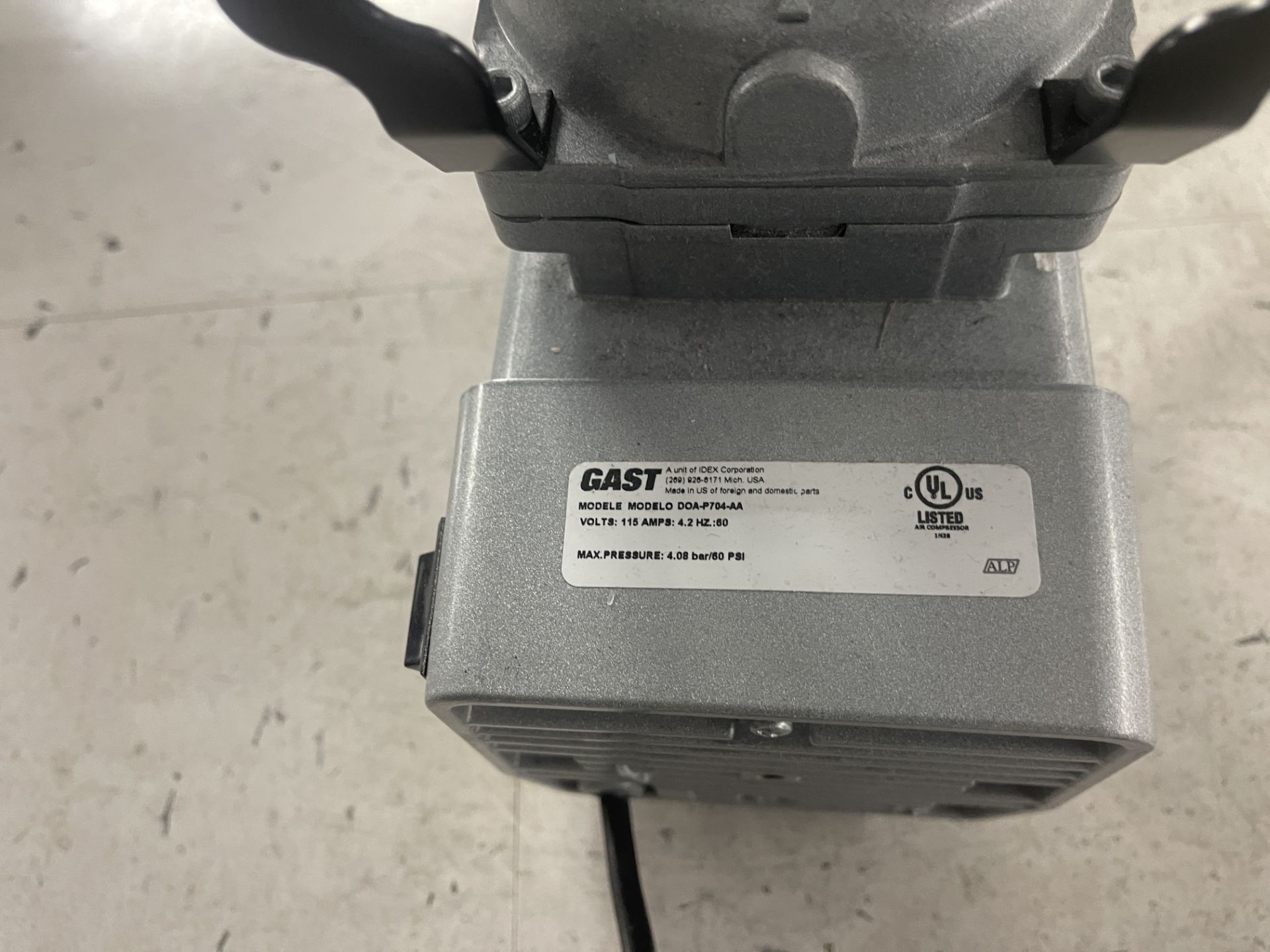 Gast Model DOA-P704-AA Compressor/Vacuum Pump - Image 2 of 2