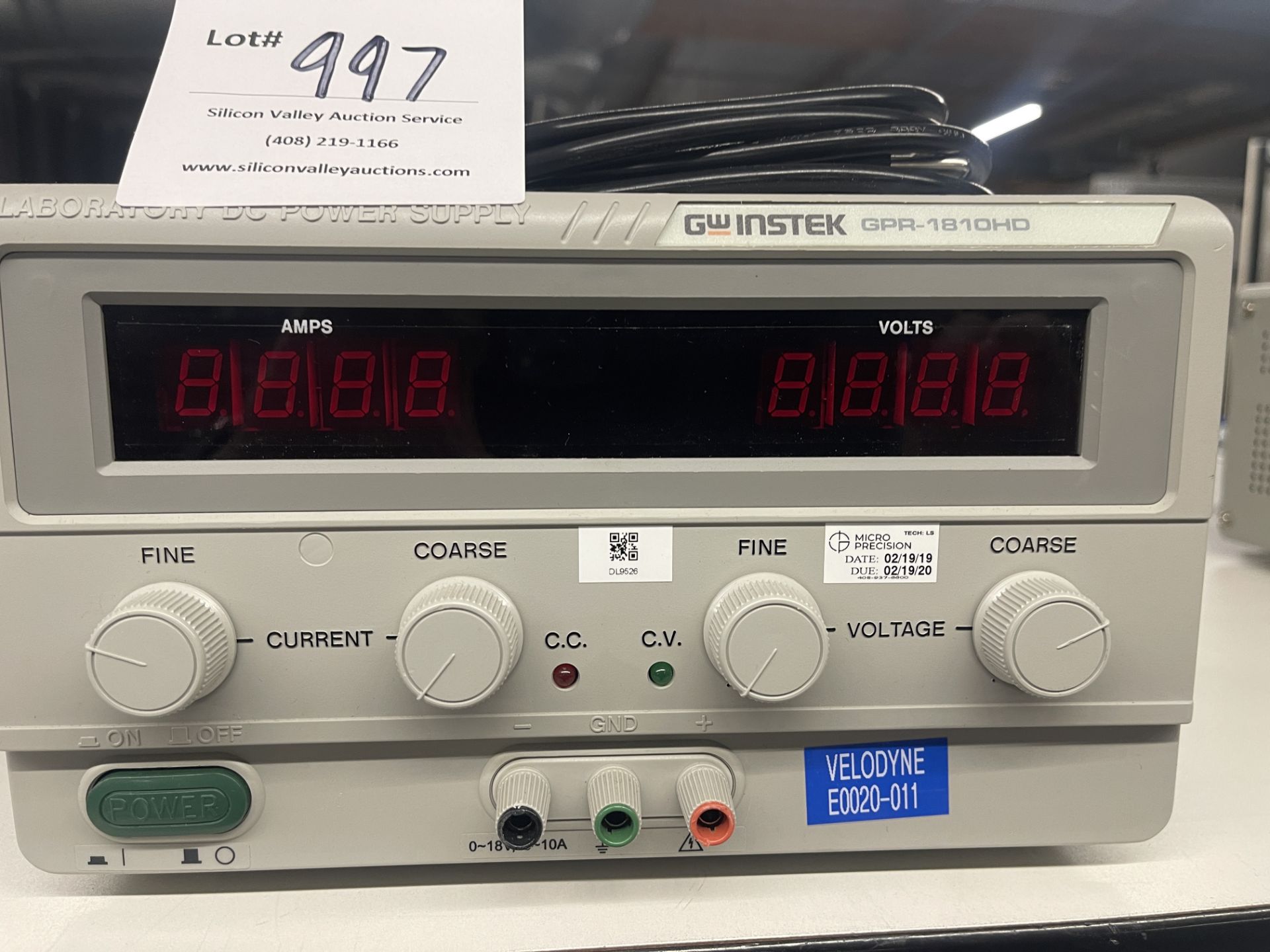 GW Instek GPR-1810HD Laboratory DC Power Supply