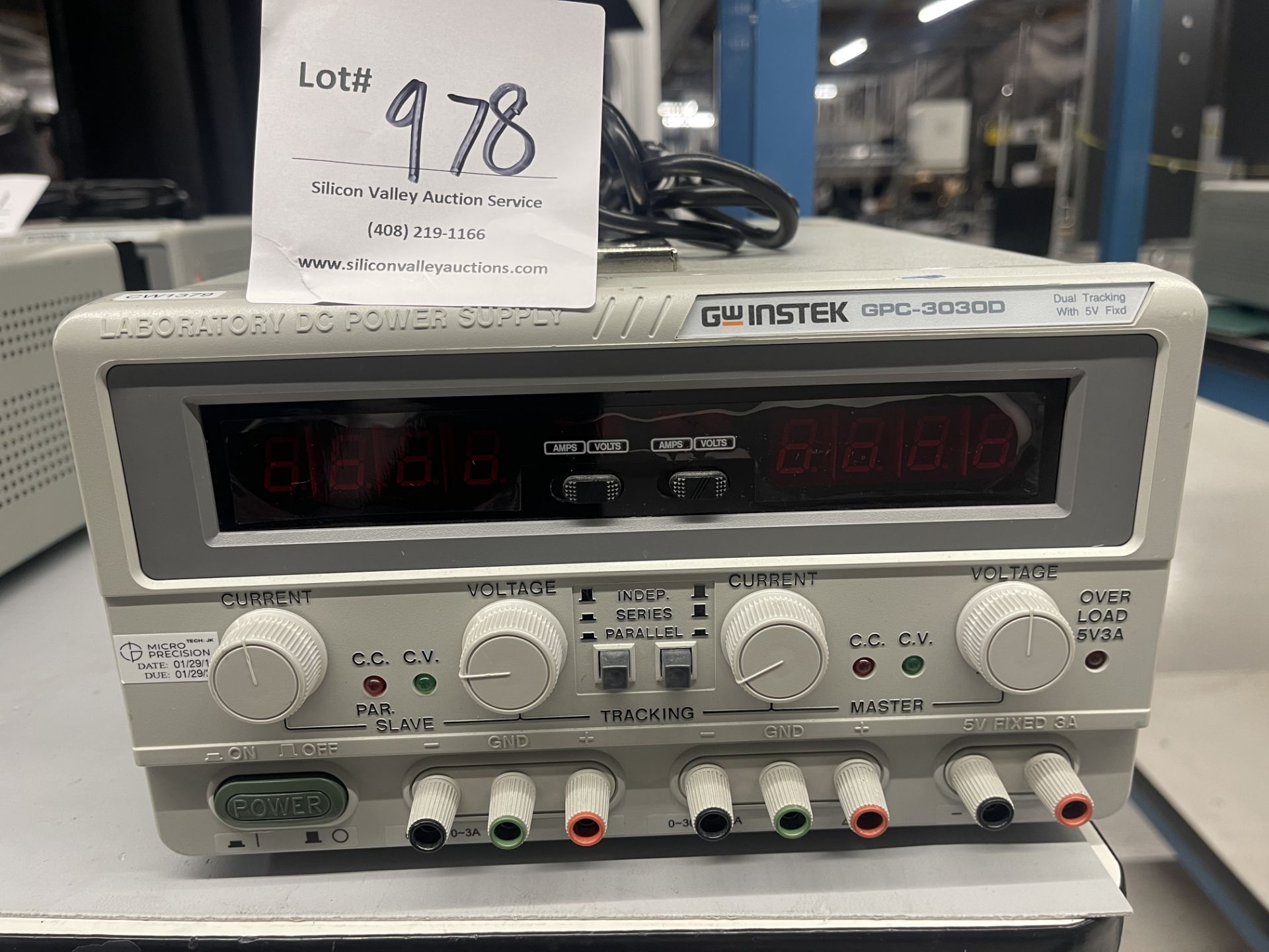 GW Instek GPC-3030D Laboratory DC Power Supply