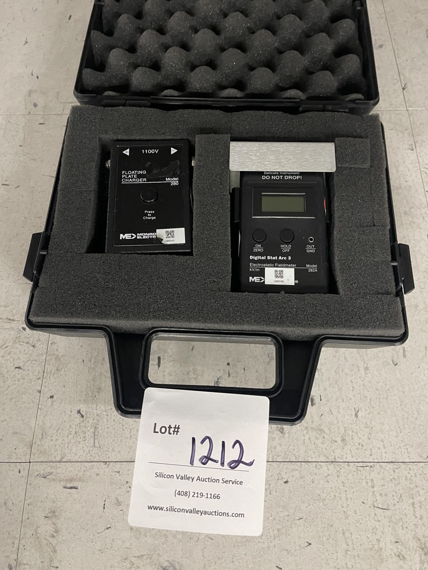 Monarch Electric Floating Plate Charger Model 280 and Dgital Stat Arc 3 Electrostatic Fieldmeter