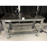 Brute Machine Base metal work bench 60" wide x 30" deep x 38" high (contents NOT included)