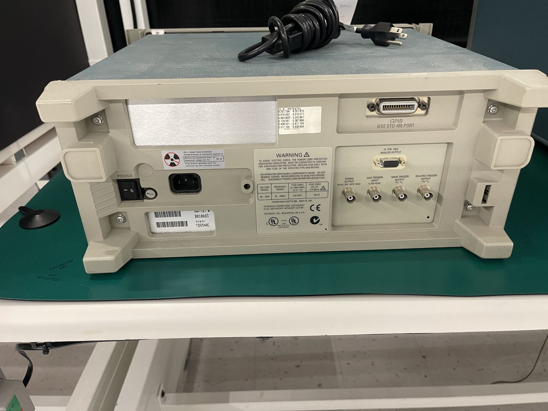 Tektronix TDS540C Four Channe Digitizing Oscilloscope with Instavu Acquisition - Image 2 of 2