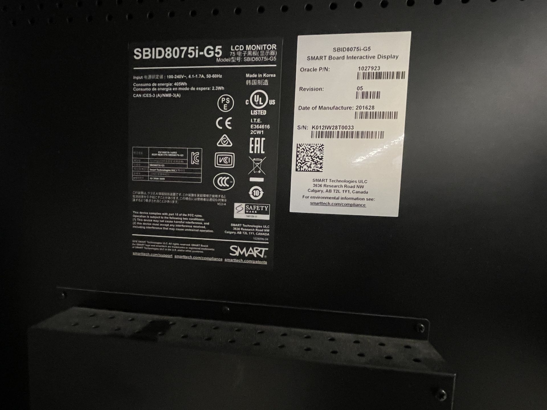 Interactive Smartboard Model SBID80751-G5 - Image 2 of 3