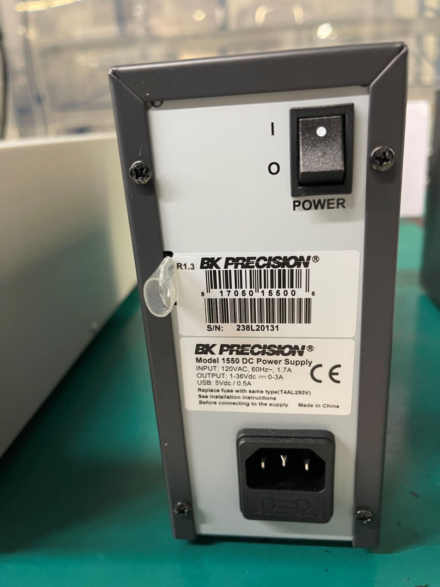 BK Precision DC Power Supply Model 1550 - Image 2 of 2