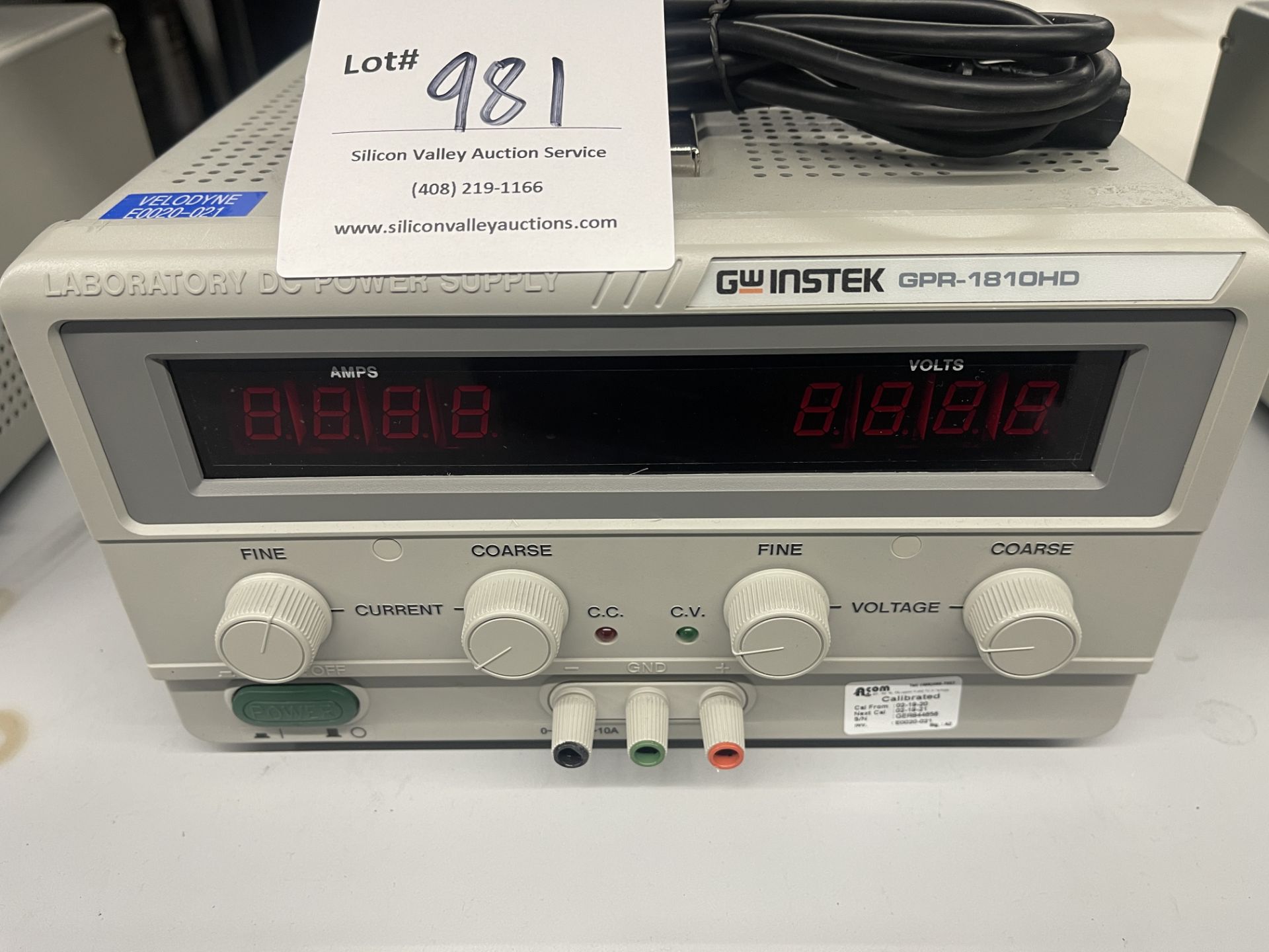 GW Instek GPR-1810HD Laboratory DC Power Supply