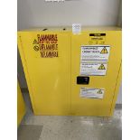 Uline H-1563M-Y Flammable Liquid Storage Cabinet 43" wide x 18" deep x 44" high
