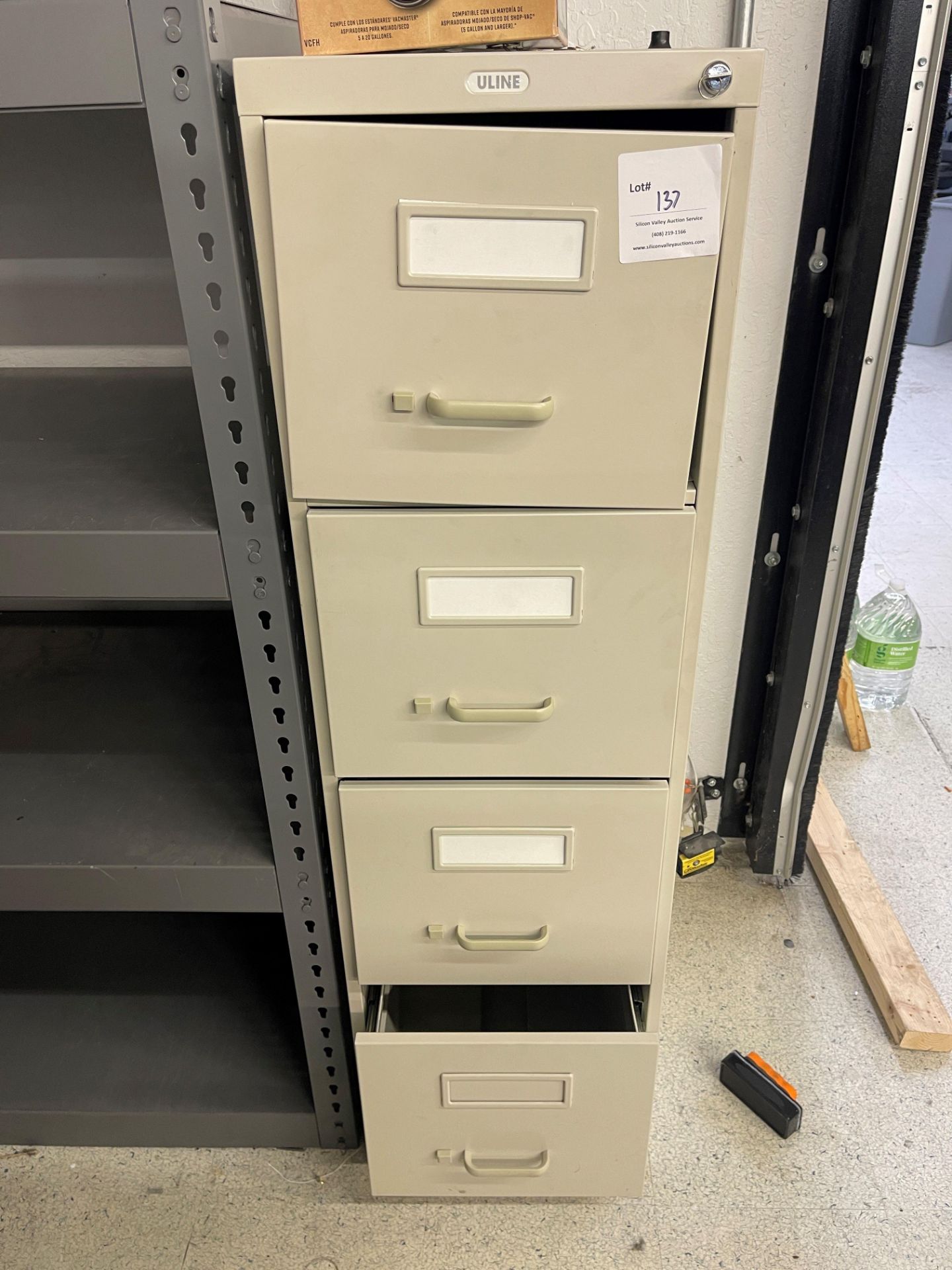Uline four drawer file cabinet, letter size