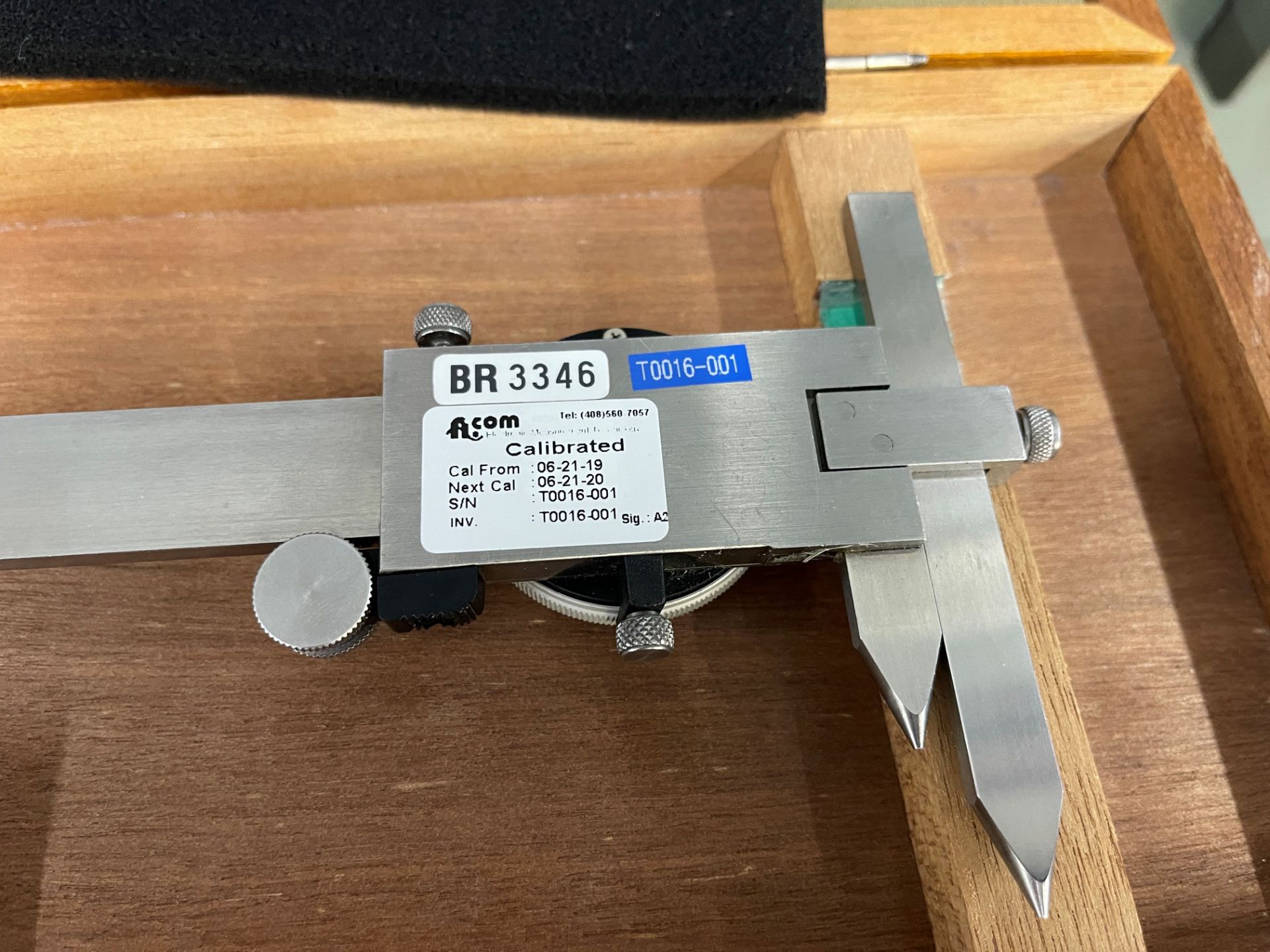 4 inch Caliper BR3346 in wooden box (out of calibration) - Image 2 of 2