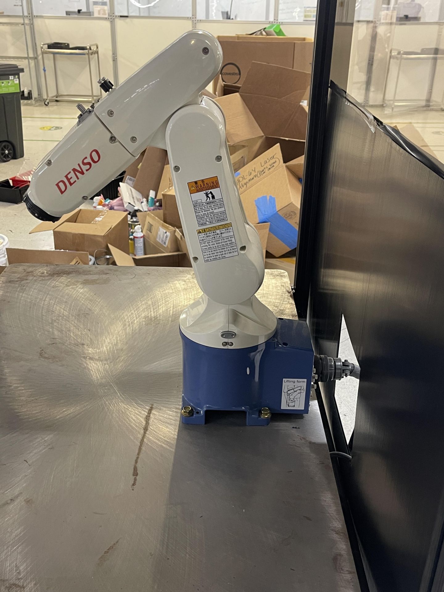 Denso Robotic Arm with motor and Robot Controller on Brute Machine Base 48" wide x 34" deep x 78" - Image 2 of 4