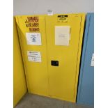 Uline H-1564S-Y Flammable Liquid Storage Cabinet 43" wide x 18" deep x 65" high