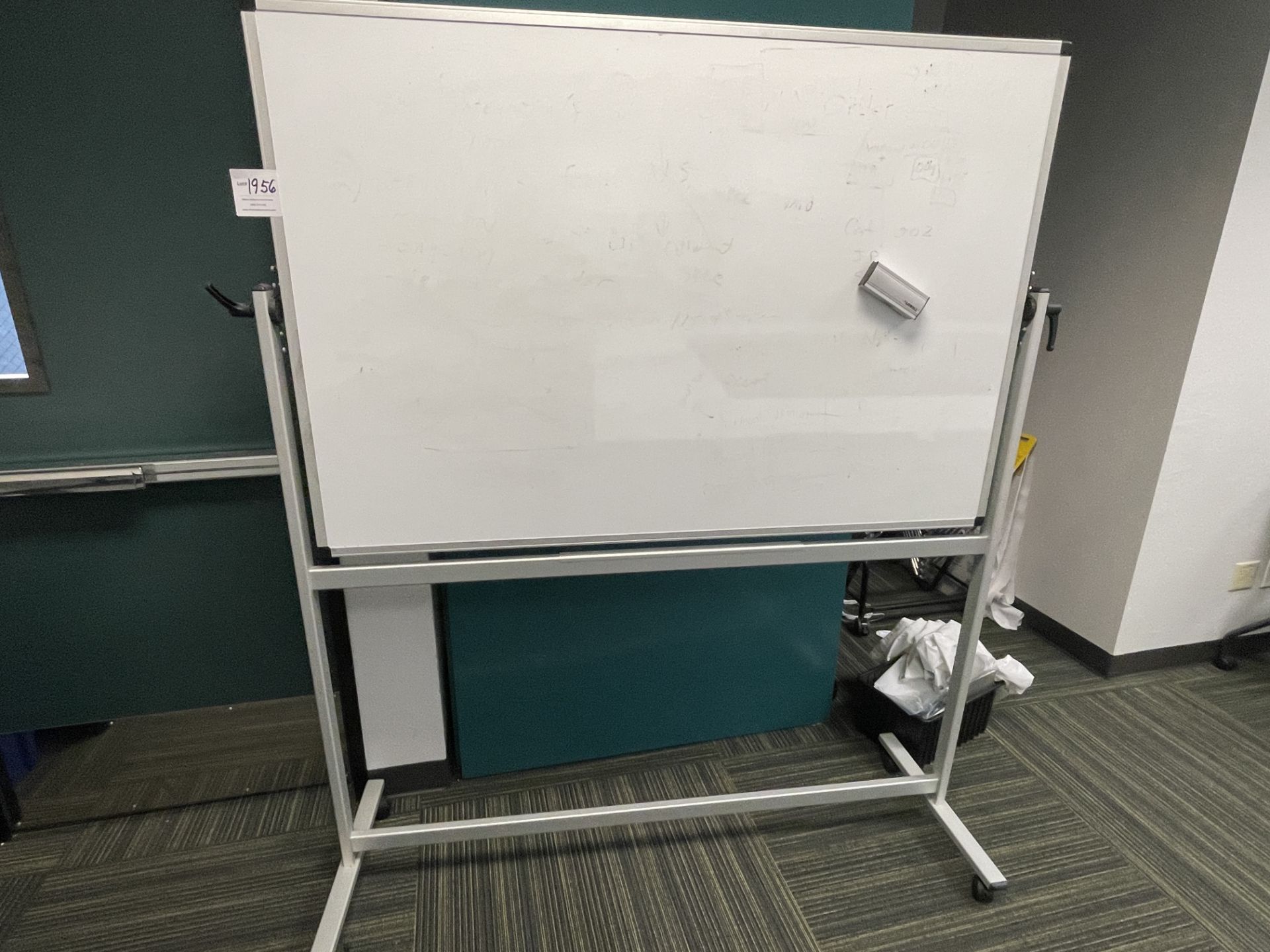 White Board on stand 59" wide x 75" high