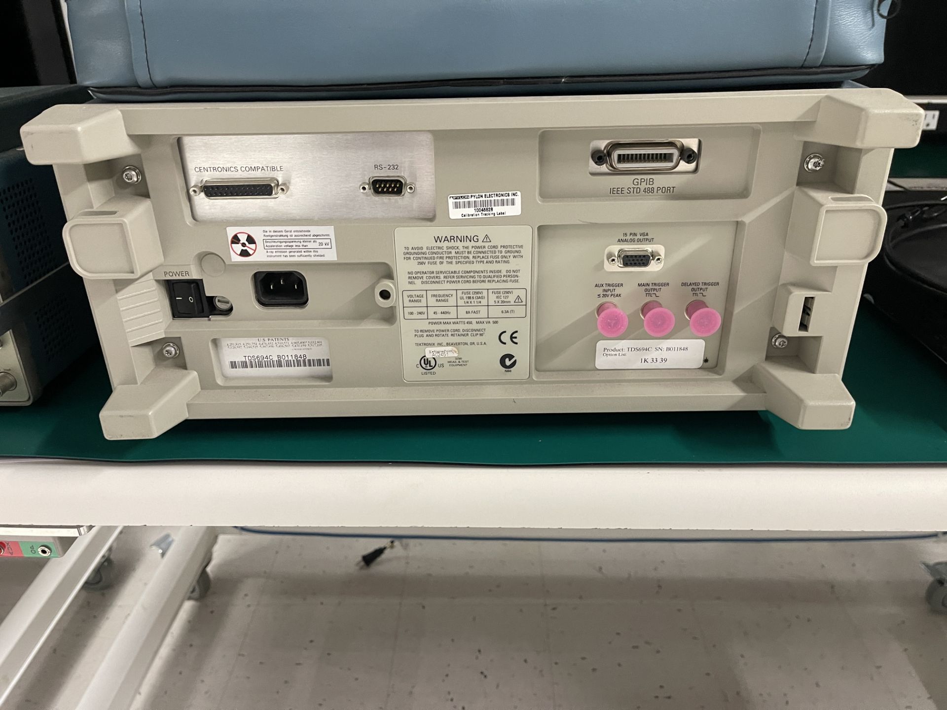 Tektronix TDS694C Four Channel Digital Real-Time Oscilloscope - Image 2 of 2